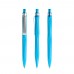 prodir QS20 Soft Touch PRS Push ballpoint pen, Cyan Blue
