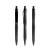 prodir QS20 Soft Touch PRS Push ballpoint pen, Black-Black