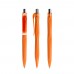 prodir QS20 Soft Touch PRT Push pen,  Oranje-Silver chrome finish