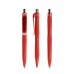 prodir QS20 Soft Touch PRT Push pen,  Rood-Silver chrome finish