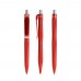 prodir QS20 Soft Touch PRT Push pen,  Rood-Silver satin finish