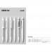prodir QS40 PMS Push pen, Cyan Blauw-Silver satin finish prodir QS40 PMS Push pen, Cyan Blauw-Silver satin finish