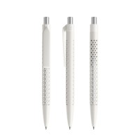 prodir QS40 PMP Push pen,  Wit-Silver satin finish
