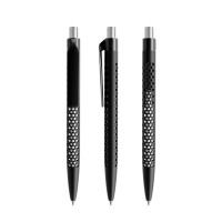 prodir QS40 PMP Push pen,  Zwart-Silver satin finish