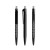 prodir QS40 PMP Push pen,  Zwart-Silver satin finish