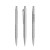 prodir QS40 PMP Push pen,  Betongrijs-Silver satin finish