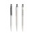 prodir QS40 PMS Push pen,  Wit-Graphite satin finish