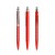 prodir QS40 PMS Push pen,  Rood-Silver satin finish