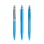 prodir QS40 PMS Push pen, Cyan  Blauw-Silver satin finish