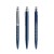 prodir QS40 PMS Push pen, Sodalite  Blauw-Silver satin finish