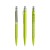 prodir QS40 PMS Push pen,  Geel Green-Silver satin finish