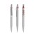 prodir QS40 PMS Push pen, Concrete Grey-Silver satin finish- Rood
