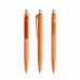 prodir QS40 PMT Push ballpoint pen, Orange-Silver satin finish