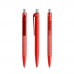 prodir QS40 PMT Push pen,  Rood-Silver satin finish