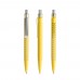 prodir QS40 Soft Touch PRS Push pen,  Citroen-Silver satin finish