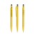 prodir QS40 Soft Touch PRT Push ballpoint pen, Lemon-Silver chrome finish