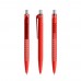 prodir QS40 Soft Touch PRT Push ballpoint pen, Red-Silver satin finish