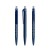 prodir QS40 Soft Touch PRT Push ballpoint pen, Sodalite Blue-Silver satin finish