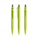 prodir QS40 Soft Touch PRT Push pen,  Geel Green-Silver chrome finish