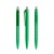prodir QS40 Soft Touch PRT Push ballpoint pen, Bright Green-Silver satin finish