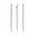 prodir QS50 PMP Push pen,  Wit-Silver satin finish