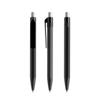 prodir QS50 PMP Push pen,  Zwart-Silver satin finish