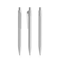 prodir QS50 PMP Push pen,  Betongrijs-Silver satin finish