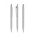 prodir QS50 PMP Push pen,  Betongrijs-Silver satin finish