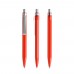 prodir QS50 PMS Push pen,  Rood-Silver satin finish
