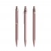 Prodir QS50 PQS Stone Push ballpoint pen, Rose Quartz-Rose Quartz satin finish