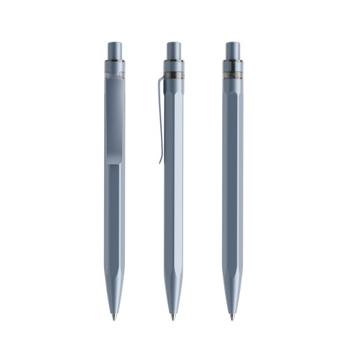 Prodir QS50 PQS Stone Push ballpoint pen, Lazulite Blue-Lazulite Blue satin finish