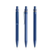 Prodir QS50 PQS Stone Push ballpoint pen, Sideral Blue-Sideral Blue satin finish