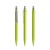 prodir QS50 Soft Touch PRS Push ballpoint pen, Yellow Green-Silver satin finish