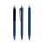 prodir QS50 Soft Touch PRT Push ballpoint pen, Sodalite Blue-Silver satin finish