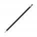 Pencil with rubber, black