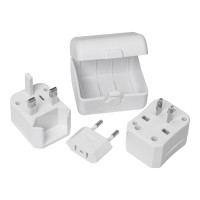 Travel adapter, white