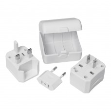 Travel adapter, white