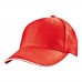 6 panel baseball cap San Francisco, rood