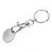 Sleutelhanger met muntje, rood