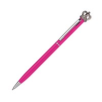 Metalen balpen met koninklijke allure, roze