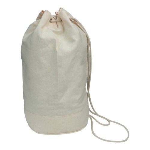 Cotton duffle bag, white