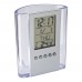 Acrylic desk pen holder Madrid, transparent