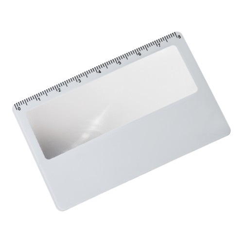 Loupe in creditcard formaat Posen, wit
