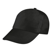 5 panel Baseballcap Santa Fe, zwart