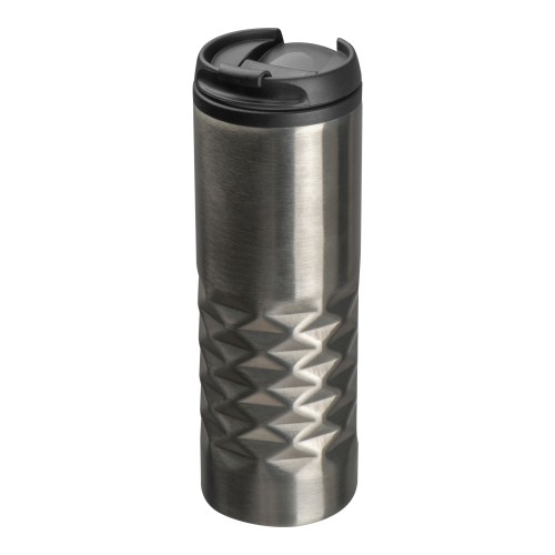 Stainless steel mug Alexandria, grey