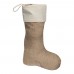 christmas sock jute Lucca, beige