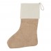 christmas sock jute Lucca, beige