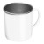Steel cup Trezzo, white