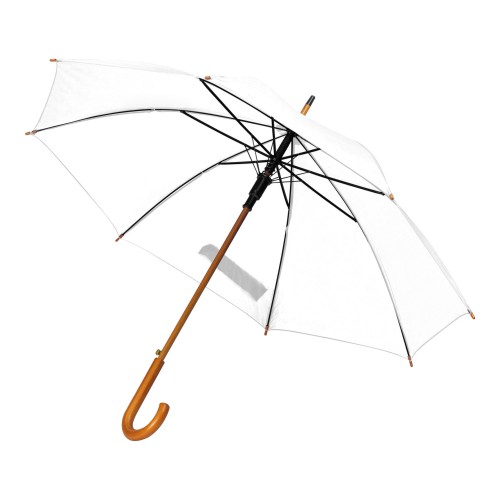 Wooden automatic umbrella Nancy, white Wooden automatic umbrella Nancy, white