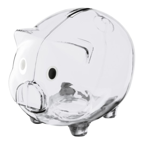 Piggy bank Leicester, transparent